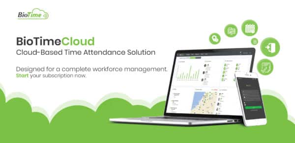 ZKTeco BioTime Cloud - Cloud-Based Time Attendance Solution with Mobile and Web Access for Complete Workforce Management