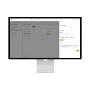 ZKBio Zlink Web Portal interface for configuring access control levels and permissions.