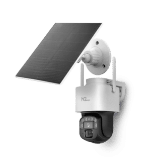 NGTeco SH01-C4HN 4G Solar Powered PTZ Camera with HD resolution, motion tracking, and IP66 weatherproof design